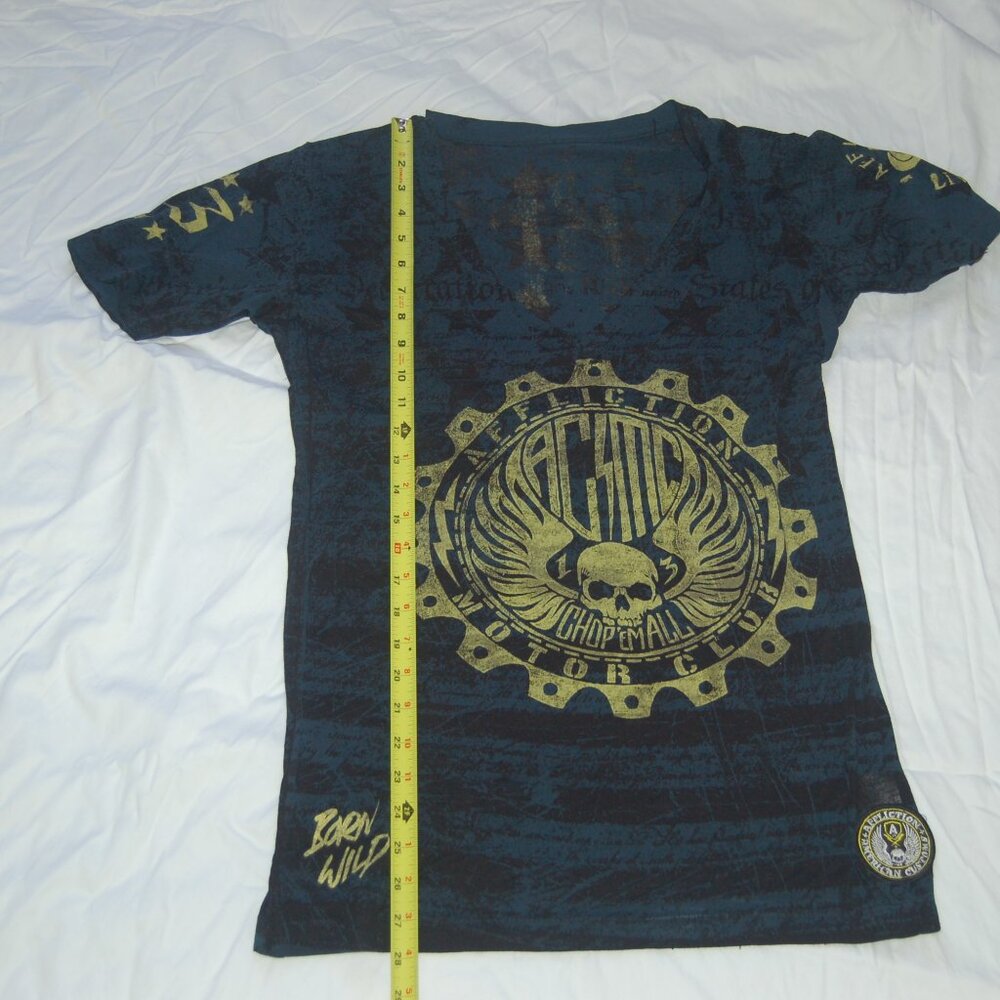 Woman's vintage Affliction Motor Club t-shirt size medium